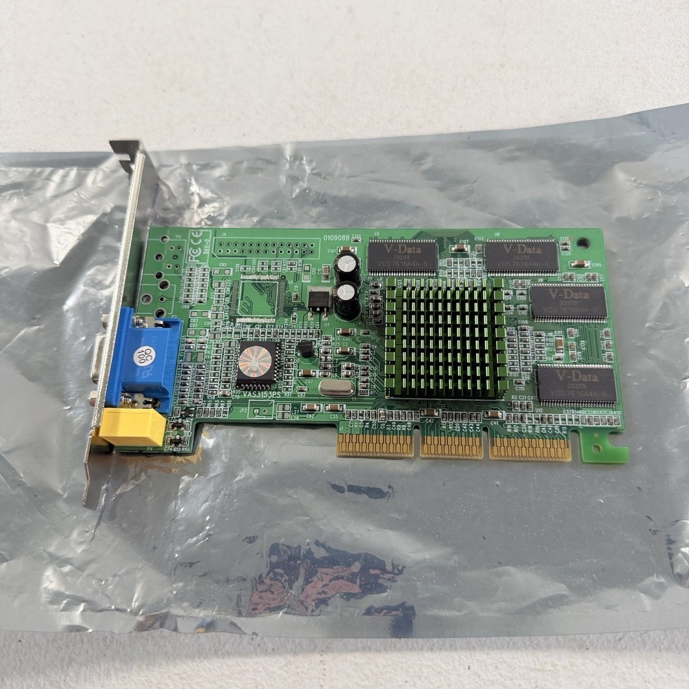 Pine XP-3800 Pro 128mb SD RAM AGP PCI VGA Graphics Video Card PV-S05A-ER V1.1